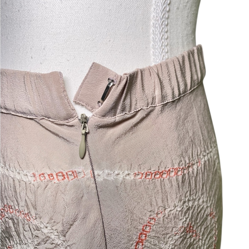 Jane Seymour Signature 100% Silk Crinkle Boho Maxi Skirt - Picture 6 of 15